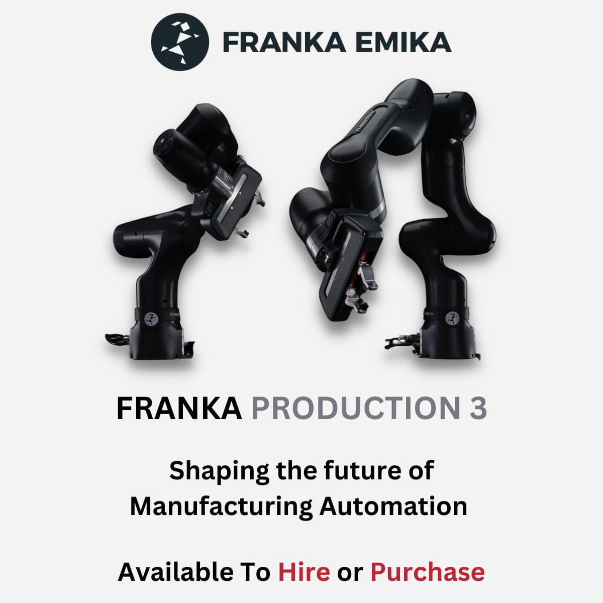 Franka Production 3 Robot Arm Page Mobile Header Image