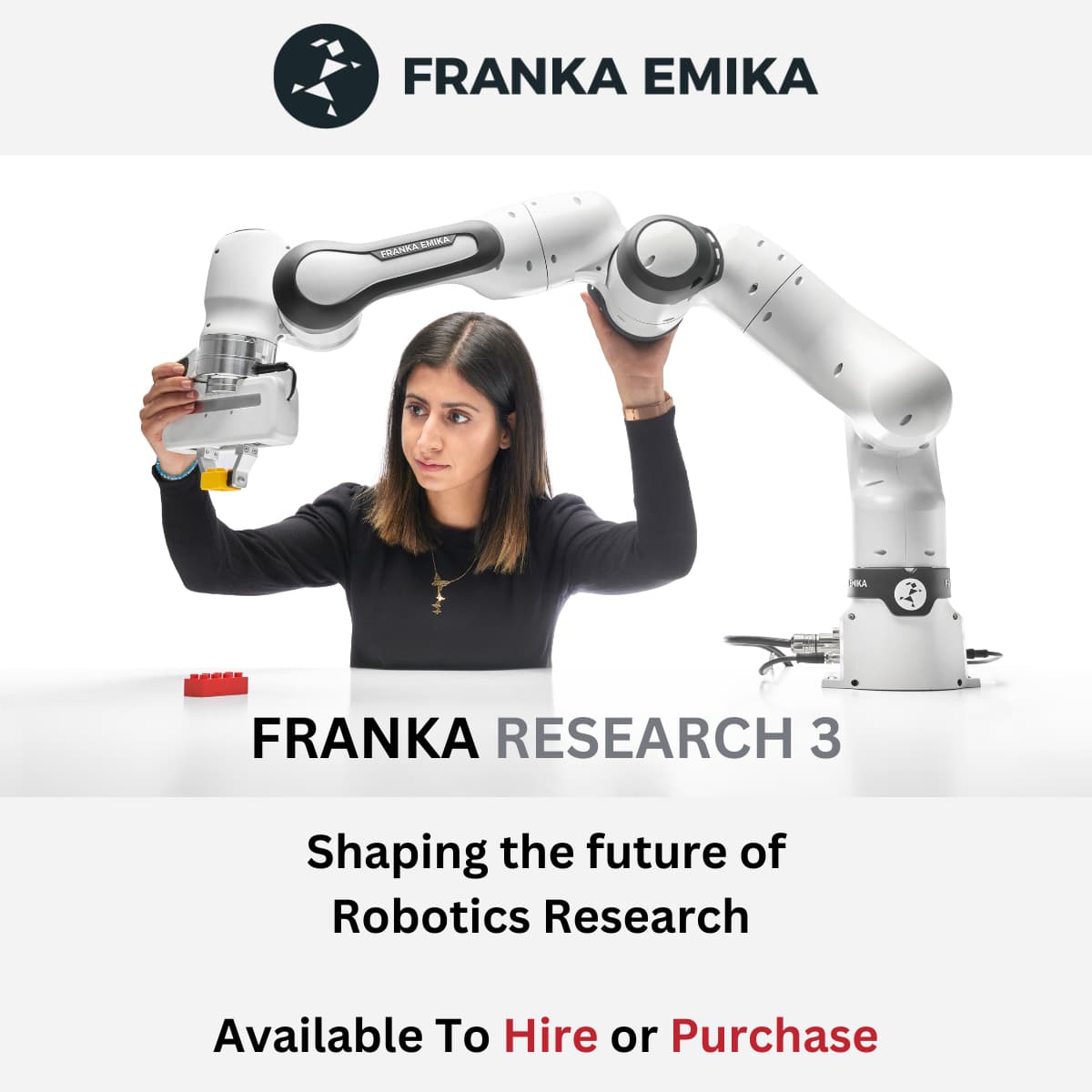 Franka Research 3 Robot Arm Page Header Image for mobile