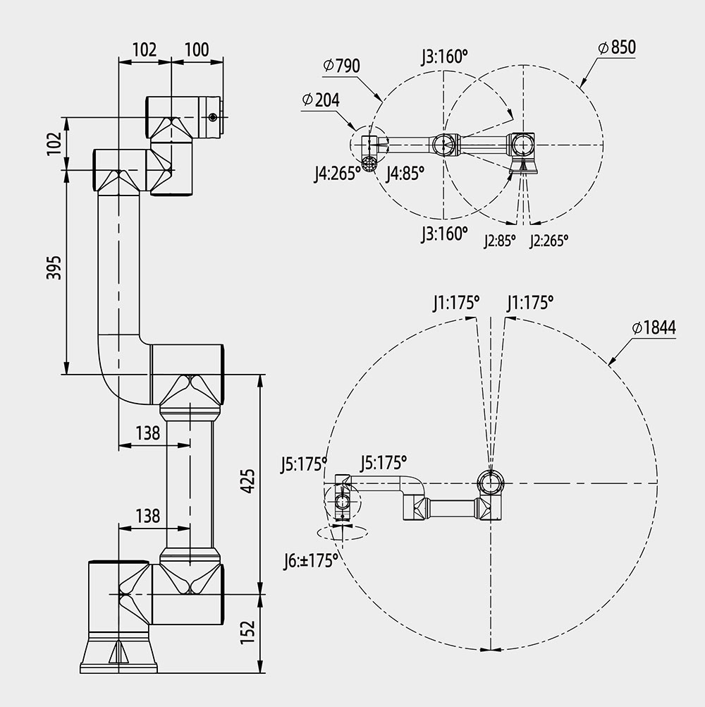 FR5 Technical Drawing